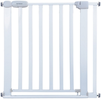 RAMROXX Treppenschutzgitter Absperrgitter weiß für 82-92cm Durchgang 77cm Hoch