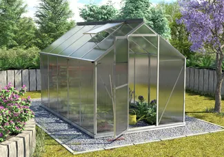 Vitavia Gewächshaus Triton 6200, 4mm HKP, alu, inkl. Fundament