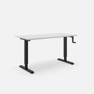 Steelforce 300 HC Schreibtisch - Weiß , Schwarz