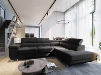 Masseno Ecksofa APIRO mit Schlaffunktion L-Form, Sofa mit Bettkasten