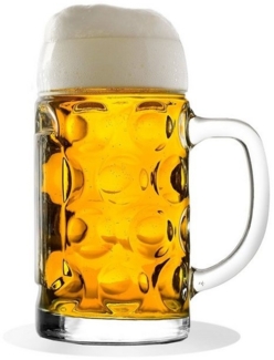 Stölzle-Oberglas Bierkrug ISAR Maßkrug Original Biermaßkrug Oktoberfest spülmaschinenfest, bleifreies Kristallglas, 6er Set