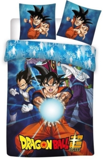 Dragon Ball Bettwäsche Son Goku und Vegeta Dragon Ball Z, Baumwolle, 2 teilig, Jungen Wendebettwäsche 135-140x200 cm