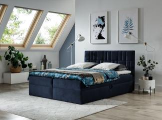 Boxspringbett CORTEZ 120x200 cm Dunkelblau