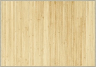 vidaXL Teppich Rechteckig Hell Natur 70x100 cm Bambus 376867