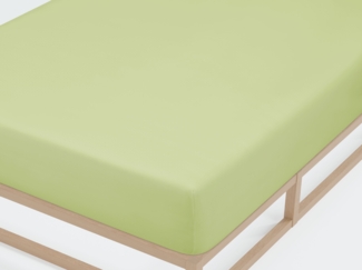 biberna Jersey-Elastic-Spannbetttuch 0077866, pistaziengrün, 1x 120x200 cm - 130x220 cm