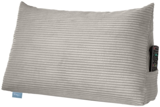 XDREAM Rückenkissen ergonomisches Keilkissen für Bett und Sofa, 1-tlg, als Kopfkissen oder Venenkissen verwendbar, mit praktischem Seitenfach