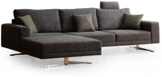 Casa Padrino Luxus Ecksofa Grau / Silber 310 x 180 x H. 70 cm - Wohnzimmer Sofa - Wohnzimmer Möbel - Luxus Möbel - Luxus Einrichtung