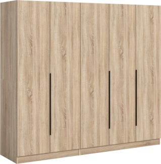 Kleiderschrankkombination (B/H/T: 200x180x52 cm) in Sonoma Eiche Nachbildung