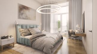 Polsterbett Doppelbett HEDA 140x200cm in Stoff Boston Aschgrau