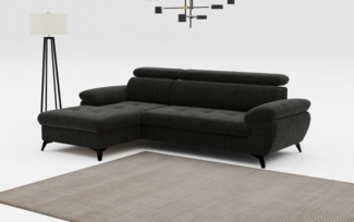 COTTA Ecksofa Hudson L-Form, mit Kopfteilverstellung, wahlweise mit Bettfunktion & Bettkasten