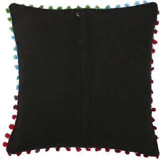 Guru-Shop Kissenbezüge Boho Kissenhülle, farbenfrohes besticktes..