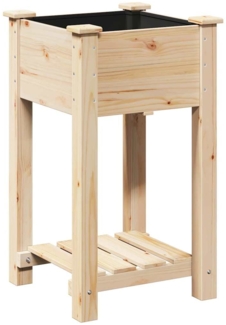 vidaXL Garten-Pflanzgefäß mit Regal Beige 45 x 45 x 76,5 cm 42006576