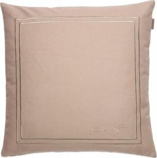 Gant Home Kissenhülle Logo Cushion Light Taupe (50x50 cm) 853093801-259