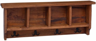 vidaXL Kleiderbügel Braun 70 x 11 x 27 cm Massives Mahagoni Holz 42012381