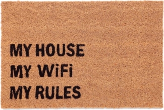 Kokos Fußmatte "MY WiFi MY RULES" 10046204