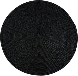 NOOR LIVING Platzset Platzmatte, Ø 38 cm, (Set, 6-St), aus geflochtenem Polypropylen