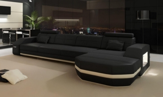 JVmoebel Ecksofa Design Ecksofa mit USB Couch Polster Eck Garnitur Ledersofa Ecke, 1 Teile, Made in Europa