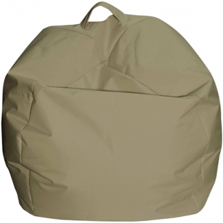 Dmora Pouf Ascia, Mehrzwecksessel, Sitzsack, Hockerhocker, Made in Italy, 65x65 h50 cm, Beige