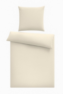 One Home Bettwäsche Seersucker Uni, Seersucker, 2 teilig, Sommer, weich, kühlend