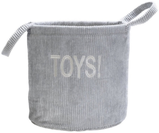 Beeztees Tierkorb Puppy Spielzeugkorb Suus grau