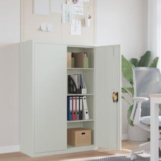 vidaXL Aktenschrank 90×40×140 cm Stahl Grau 244649