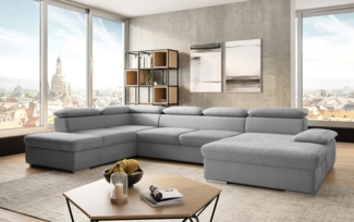 sit&more Wohnlandschaft Valantine U-Form, B: 349 cm, mit Arm- & Kopfteilverstellung, optional mit Bettfunktion