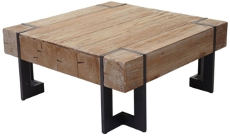 MCW Couchtisch MCW-A15-C, Inklusive Fußbodenschoner, Standfest, Industrial Look, quadratisch
