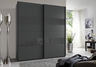 Kleiderschrank >Altona1< (B/H/T: 180x198x64 cm) in Graphit - 180x198x64 (BxHxT)