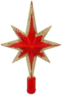 Weihnachts-Baumspitze Stern 19cm Tannenbaumspitze Christbaumspitze Baumschmuck