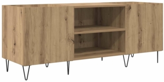 vidaXL Schallplattenschrank mit Regal Artisan-Eiche 121 x 38 x 48 cm 881790