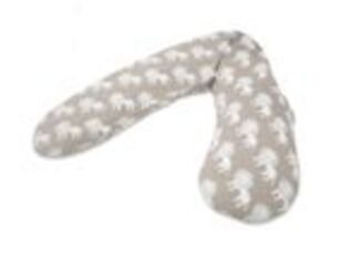 Theraline Stillkissen "Das Original" Microperlen inkl. Bezug 190 cm 188 Wüstenkönig Taupe