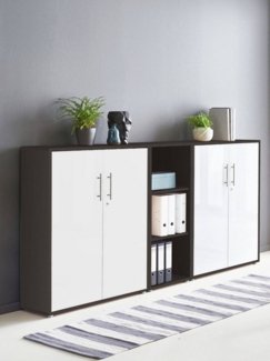 moebel-dich-auf Büromöbel-Set OFFICE EDITION, (Set 8, Büroschrank abschließbar mit Metallgriffen), Made in Germany