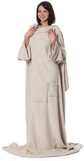 Wohndecke, ZOLLNER, mit Ärmeln und zwei Taschen, 170 x 200 cm, 100% Polyester, mit Ärmeln und zwei Taschen