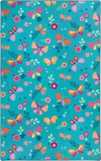 Steffensmeier Kinderteppich Sophia, Rechteckig, Schmetterlinge, Kinderzimmer