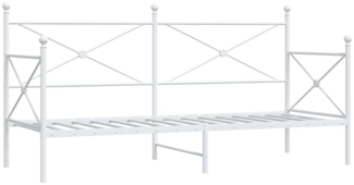 vidaXL Tagesbett ohne Matratze Weiß 80x200 cm Stahl 4104680