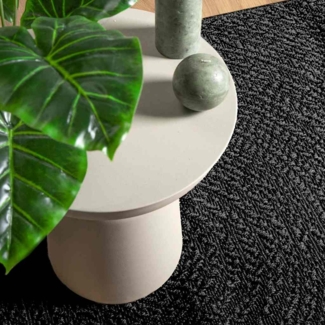 vidaXL Teppich ZIZUR Anthrazit 80x250 cm Jute-Optik Indoor und Outdoor 4010344