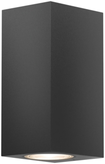 Braytron Wandleuchte Außen Anthrazit Eckig IP44 GU10 Up&Down Außenlampe Wandlicht Terasse