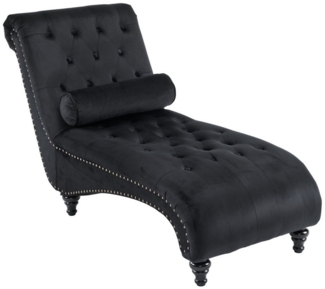 HAUSS SPOLE Chaiselongue Loungesessel mit Lendenkissen Oberfläche mit Zugpunkten schwarz, Loungesessel, Relaxstuhl, Liegesessel 1 Teile, Mit Lendenkissen