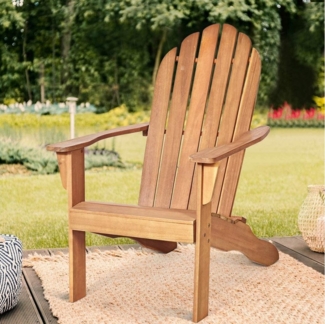 COSTWAY Gartenstuhl, Adirondack-Gartensessel, 69 x 88 x 103 cm
