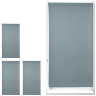4 x Verdunkelungsrollo grau 80x210 cm 10030362