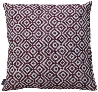 matches21 HOME & HOBBY Kissenbezüge Kissen-Bezug HANNA Quadrat modern bordeaux-rot 40x40 cm Baumwolle-Mix, (1 Stück), Wohnzimmer Kissen-Hülle als Deko-Kissen Zier-Kissen Sofa-Kissen