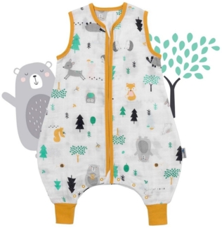 Schlummersack Kinderschlafsack Musselin Schlafsack mit Füßen, 0.5 Tog OEKO-TEX zertifiziert