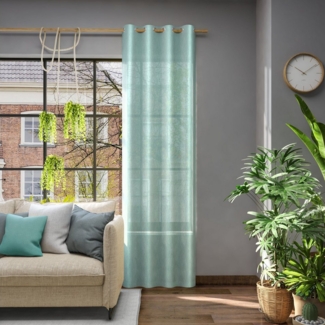Neutex for you! Vorhang Libre-ECO, Ösen (1 St), halbtransparent, Jacquard