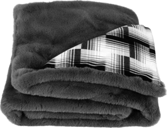 Webpelzdecke Felldecke Kuscheldecke Plaid 130x170 Amala anthrazit grau 40135