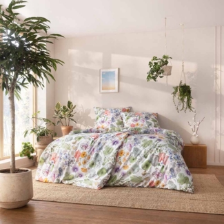 Estella Bio Mako Satin Bettwäsche 135x200 Jana Blütenmeer Sommer 3421-985