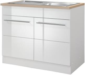 KOCHSTATION Spülenschrank KS-Wien Breite 100 cm, inkl. Einbauspüle