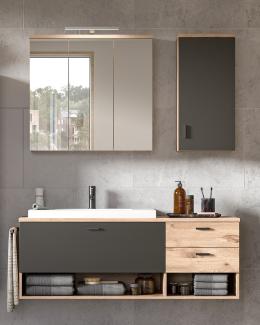 Badezimmerset Grado II - Nox Oak / Grau Matt