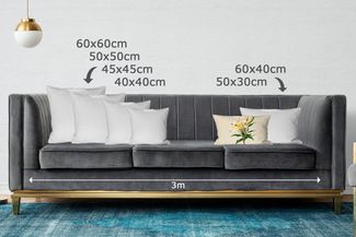 MuchoWow Dekokissen Lilie - Elegant - Botanisch - Beige, Dekoration, Zierkissen, Kissen mit Füllung, 50x30 cm