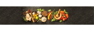 vidaXL Küchenteppich Waschbar Gewürze 60x300 cm Samt 4005616