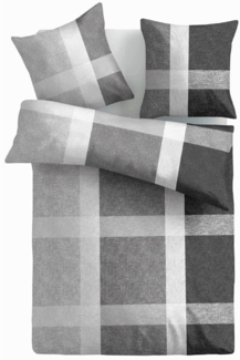 Bettwäsche 2-tlg "Renforce Qualität - 100% Baumwolle" - Öko-Tex - 1 Bettbezug 135x200cm + 1 Kissenbezug 80x80cm Bettdecken Set mit Reißverschluss